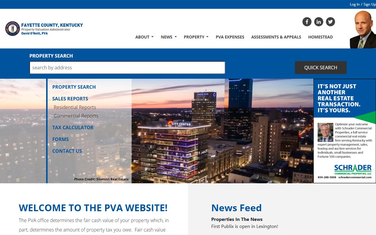 Fayette County PVA office for property records and assessments in Lexington Kentucky